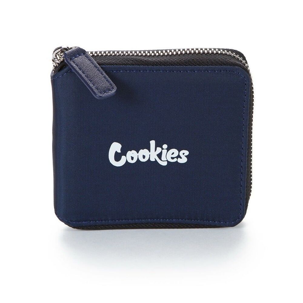 Cookies Luxe Zipper Wallet Navy